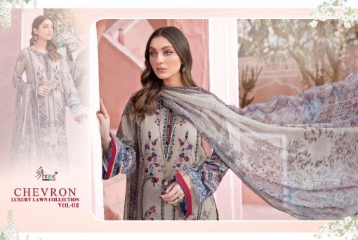 Shree Fabs Chevron Luxury Lawn Collection Vol 2 Salwar Suit Wholesale Catalog 7 Pcs 10 510x342 - Shree Fabs Chevron Luxury Lawn Collection Vol 2 Salwar Suit Wholesale Catalog 7 Pcs