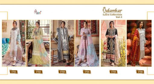 Shree Fabs Qalamkar Lawn Collection Vol 3 Salwar Suit Wholesale Catalog 6 Pcs 17 510x278 - Shree Fabs Qalamkar  Lawn Collection Vol 3 Salwar Suit Wholesale Catalog 6 Pcs