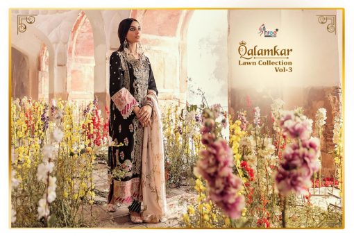 Shree Fabs Qalamkar Lawn Collection Vol 3 Salwar Suit Wholesale Catalog 6 Pcs 7 510x340 - Shree Fabs Qalamkar  Lawn Collection Vol 3 Salwar Suit Wholesale Catalog 6 Pcs