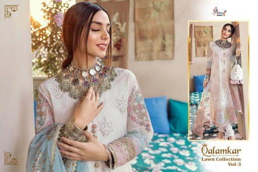 Shree Fabs Qalamkar Lawn Collection Vol 3 Salwar Suit Wholesale Catalog 6 Pcs 8 510x340 - Shree Fabs Qalamkar  Lawn Collection Vol 3 Salwar Suit Wholesale Catalog 6 Pcs