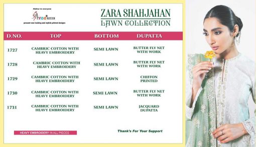 Shree Fabs Zara Shahjahan Lawn Collection Salwar Suit Wholesale Catalog 5 Pcs 12 510x294 - Shree Fabs Zara Shahjahan Lawn Collection Salwar Suit Wholesale Catalog 5 Pcs