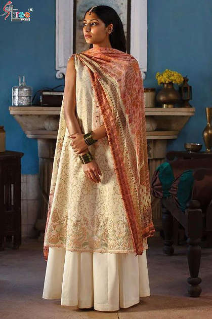 Shree Fabs Zara Shahjahan Lawn Collection Salwar Suit Wholesale Catalog 5 Pcs