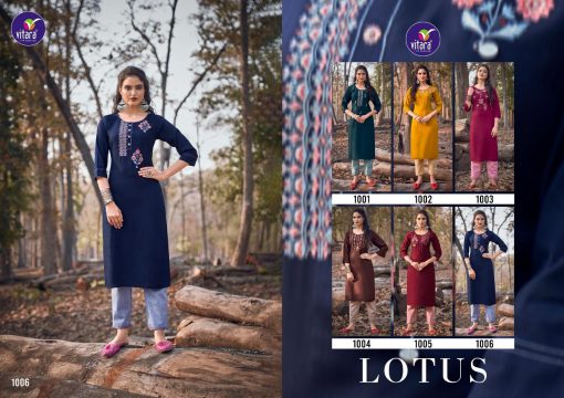 Vitara Lotus Kurti with Pant Wholesale Catalog 6 Pcs 510x360 - Vitara Lotus Kurti with Pant Wholesale Catalog 6 Pcs