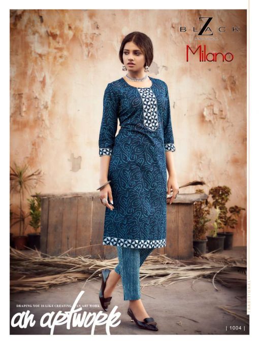 Z Black Milano Kurti with Pant Wholesale Catalog 6 Pcs 7 510x680 - Z Black Milano Kurti with Pant Wholesale Catalog 6 Pcs