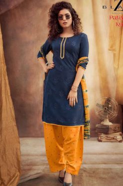 Z Black Patiyala Kudi Readymade Salwar Suit Wholesale Catalog 6 Pcs