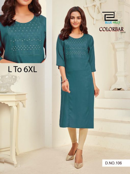 Blue Hills Color Bar Vol 5 Kurti Wholesale Catalog 8 Pcs 5 510x680 - Blue Hills Color Bar Vol 5 Kurti Wholesale Catalog 8 Pcs