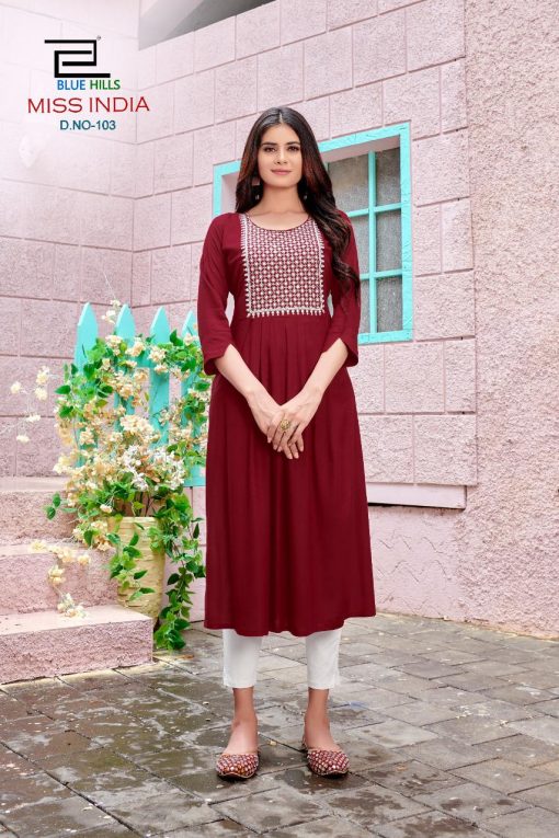 Blue Hills Miss India Vol 1 Kurti Wholesale Catalog 8 Pcs 8 510x765 - Blue Hills Miss India Vol 1 Kurti Wholesale Catalog 8 Pcs