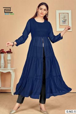 Blue Hills Tokyo Kurti Wholesale Catalog 5 Pcs