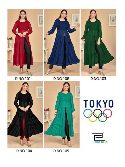 Blue Hills Tokyo Kurti Wholesale Catalog 5 Pcs 7 510x680 - Blue Hills Tokyo Kurti Wholesale Catalog 5 Pcs