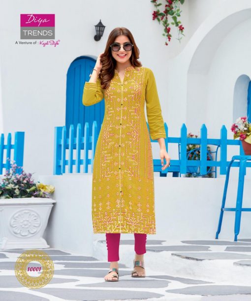 Diya Trends Gardencity Vol 10 by Kajal Style Kurti Wholesale Catalog 20 Pcs 3 510x612 - Diya Trends Gardencity Vol 10 by Kajal Style Kurti Wholesale Catalog 20 Pcs