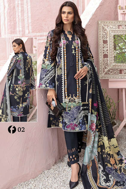 Firdous Urbane Luxury Lawn Collection Salwar Suit Wholesale Catalog 8 Pcs
