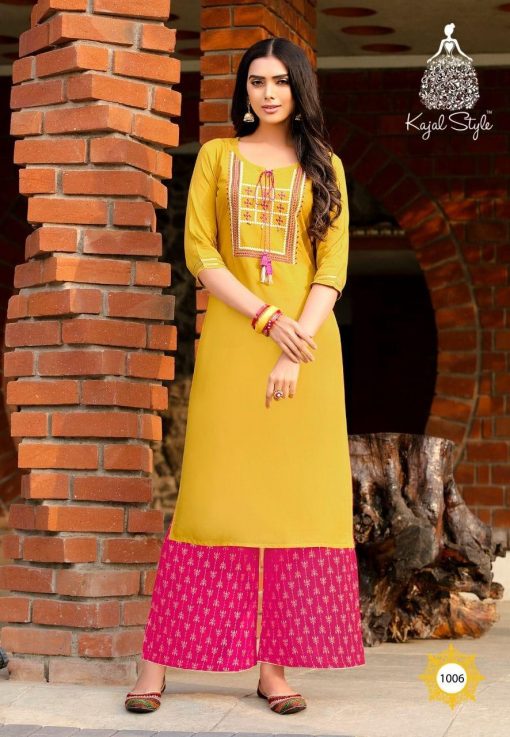 Kajal Style Fashion Diva Vol 1 Kurti with Palazzo Wholesale Catalog 8 Pcs 6 510x737 - Kajal Style Fashion Diva Vol 1 Kurti with Palazzo Wholesale Catalog 8 Pcs