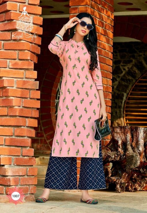 Kajal Style Fashion Diva Vol 1 Kurti with Palazzo Wholesale Catalog 8 Pcs 7 510x737 - Kajal Style Fashion Diva Vol 1 Kurti with Palazzo Wholesale Catalog 8 Pcs