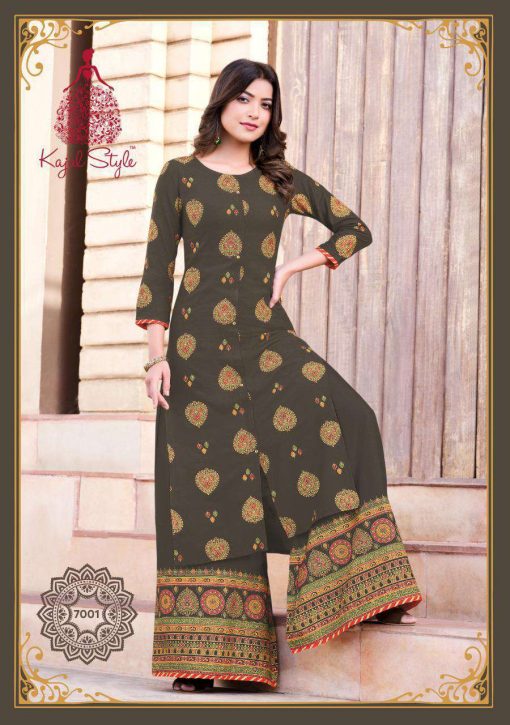 Kajal Style Fashion Label Vol 7 Kurti with Palazzo Sharara Wholesale Catalog 10 Pcs 2 510x725 - Kajal Style Fashion Label Vol 7 Kurti with Palazzo Sharara Wholesale Catalog 10 Pcs