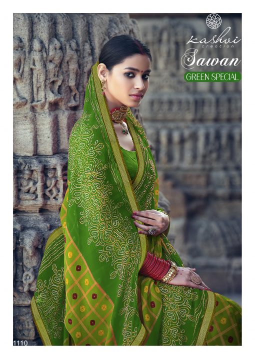 Kashvi Sawan Green by Lt Fabrics Saree Sari Wholesale Catalog 10 Pcs 22 510x719 - Kashvi Sawan Green by Lt Fabrics Saree Sari Wholesale Catalog 10 Pcs