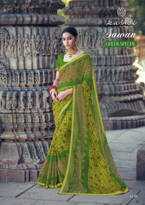 Kashvi Sawan Green by Lt Fabrics Saree Sari Wholesale Catalog 10 Pcs 23 510x719 - Kashvi Sawan Green by Lt Fabrics Saree Sari Wholesale Catalog 10 Pcs