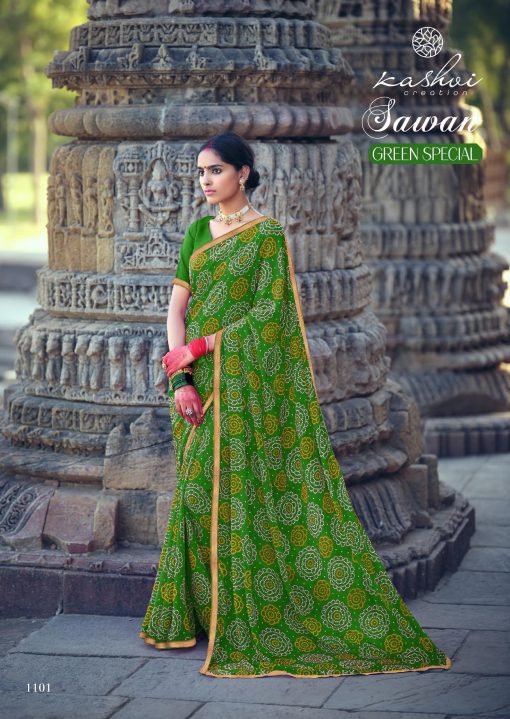 Kashvi Sawan Green by Lt Fabrics Saree Sari Wholesale Catalog 10 Pcs 3 510x719 - Kashvi Sawan Green by Lt Fabrics Saree Sari Wholesale Catalog 10 Pcs