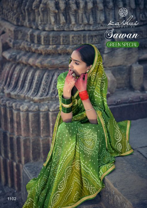 Kashvi Sawan Green by Lt Fabrics Saree Sari Wholesale Catalog 10 Pcs 6 510x719 - Kashvi Sawan Green by Lt Fabrics Saree Sari Wholesale Catalog 10 Pcs