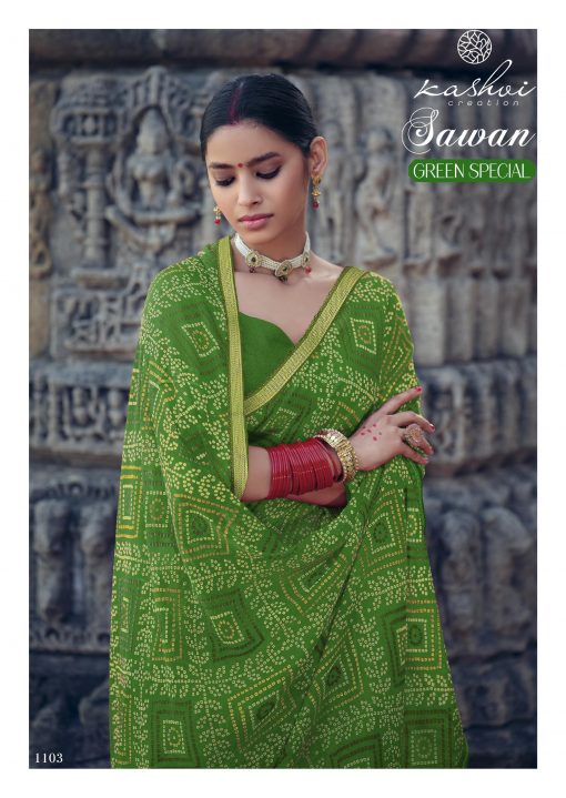 Kashvi Sawan Green by Lt Fabrics Saree Sari Wholesale Catalog 10 Pcs 7 510x719 - Kashvi Sawan Green by Lt Fabrics Saree Sari Wholesale Catalog 10 Pcs