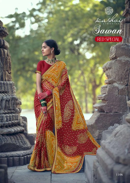 Kashvi Sawan Red by Lt Fabrics Saree Sari Wholesale Catalog 10 Pcs 15 510x719 - Kashvi Sawan Red by Lt Fabrics Saree Sari Wholesale Catalog 10 Pcs