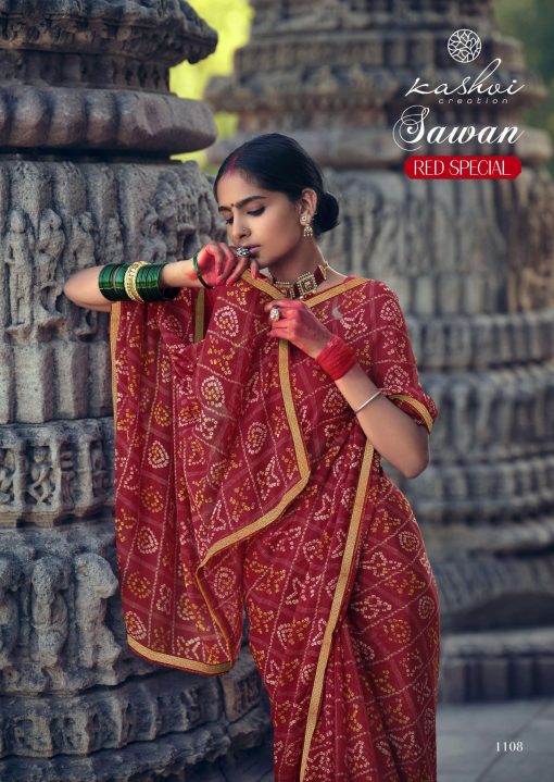 Kashvi Sawan Red by Lt Fabrics Saree Sari Wholesale Catalog 10 Pcs 19 510x719 - Kashvi Sawan Red by Lt Fabrics Saree Sari Wholesale Catalog 10 Pcs