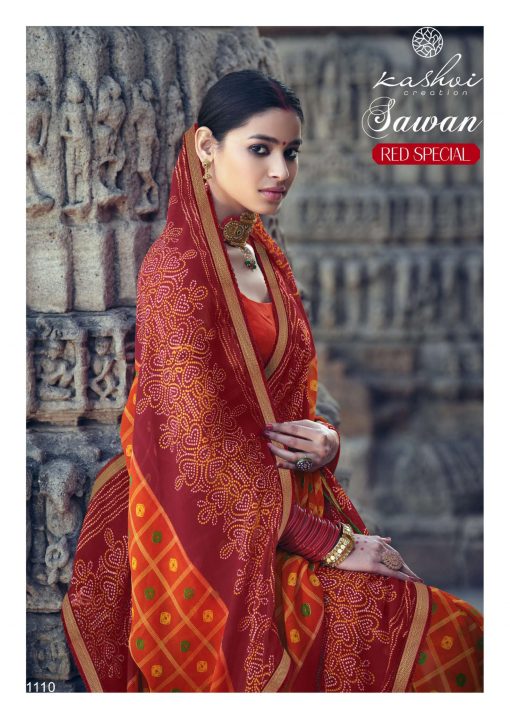 Kashvi Sawan Red by Lt Fabrics Saree Sari Wholesale Catalog 10 Pcs 22 510x719 - Kashvi Sawan Red by Lt Fabrics Saree Sari Wholesale Catalog 10 Pcs