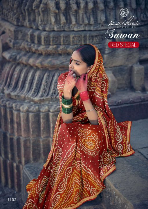 Kashvi Sawan Red by Lt Fabrics Saree Sari Wholesale Catalog 10 Pcs 6 510x719 - Kashvi Sawan Red by Lt Fabrics Saree Sari Wholesale Catalog 10 Pcs