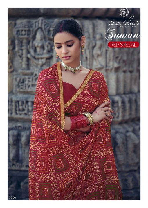 Kashvi Sawan Red by Lt Fabrics Saree Sari Wholesale Catalog 10 Pcs 7 510x719 - Kashvi Sawan Red by Lt Fabrics Saree Sari Wholesale Catalog 10 Pcs