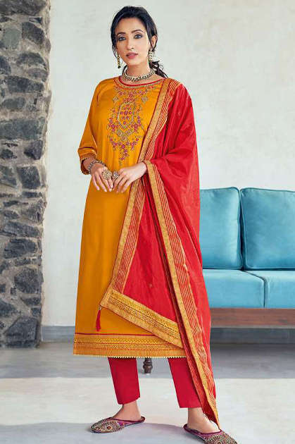Kessi Silk Shine Vol 5 Salwar Suit Wholesale Catalog 8 Pcs