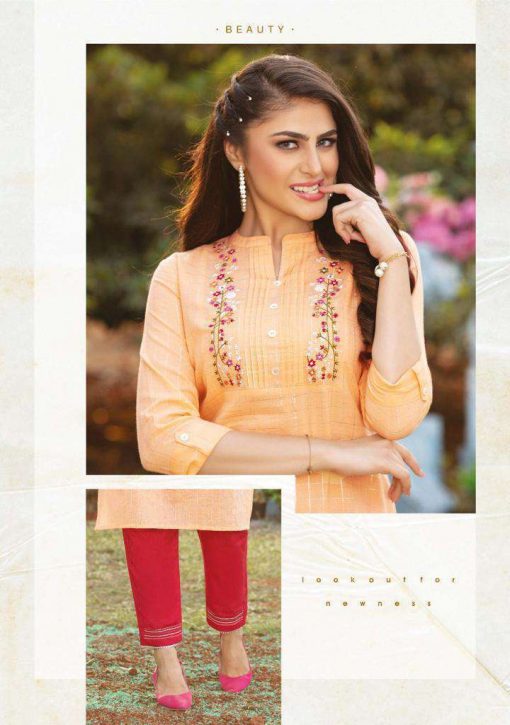 Kiana Hello Gorgeous Kurti with Pant Wholesale Catalog 8 Pcs 13 510x725 - Kiana Hello Gorgeous Kurti with Pant Wholesale Catalog 8 Pcs