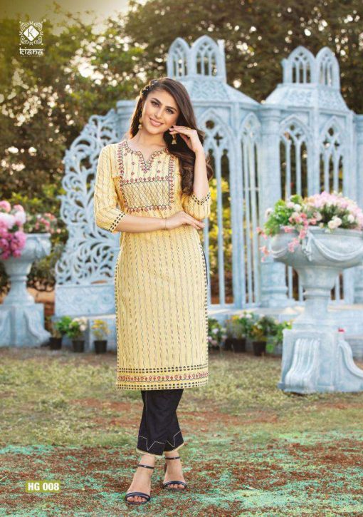 Kiana Hello Gorgeous Kurti with Pant Wholesale Catalog 8 Pcs 14 510x725 - Kiana Hello Gorgeous Kurti with Pant Wholesale Catalog 8 Pcs