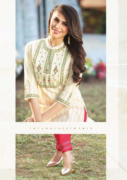 Kiana Hello Gorgeous Kurti with Pant Wholesale Catalog 8 Pcs 17 510x725 - Kiana Hello Gorgeous Kurti with Pant Wholesale Catalog 8 Pcs