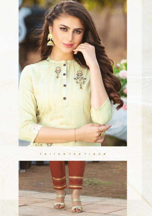 Kiana Hello Gorgeous Kurti with Pant Wholesale Catalog 8 Pcs 9 510x725 - Kiana Hello Gorgeous Kurti with Pant Wholesale Catalog 8 Pcs