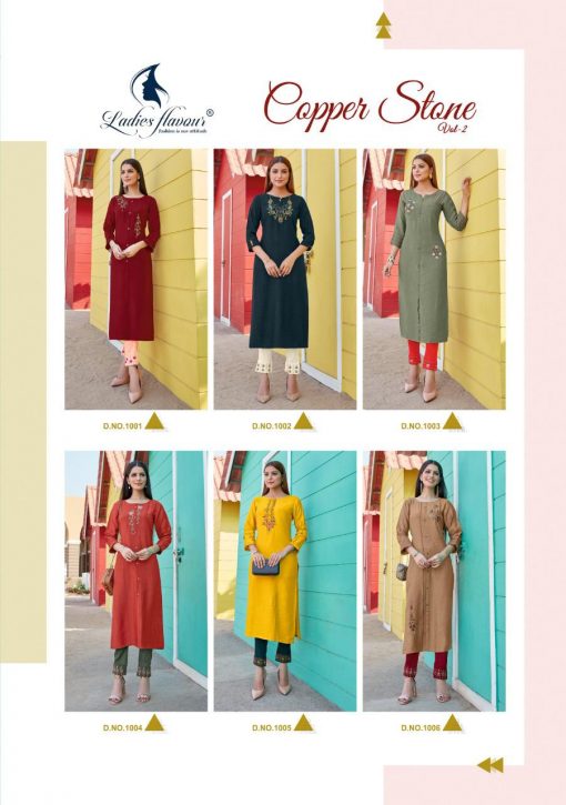 Ladies Flavour Copper Stone Vol 2 Kurti with Pant Wholesale Catalog 6 Pcs 11 510x725 - Ladies Flavour Copper Stone Vol 2 Kurti with Pant Wholesale Catalog 6 Pcs