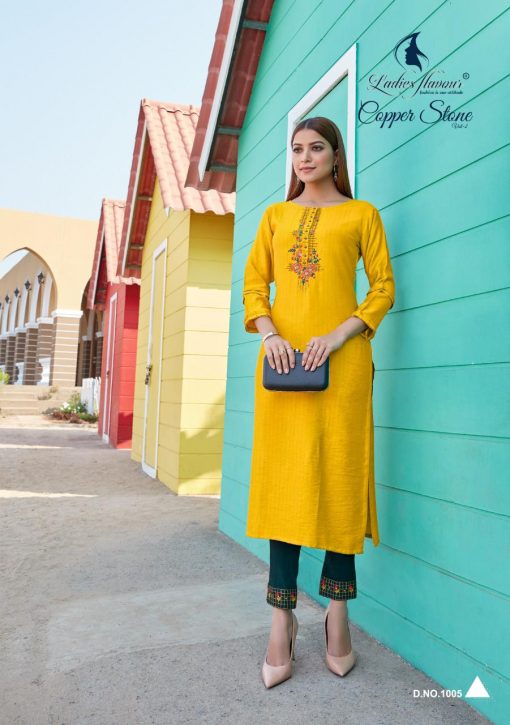 Ladies Flavour Copper Stone Vol 2 Kurti with Pant Wholesale Catalog 6 Pcs 6 510x725 - Ladies Flavour Copper Stone Vol 2 Kurti with Pant Wholesale Catalog 6 Pcs