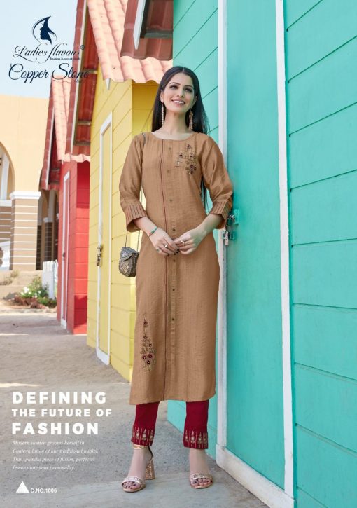 Ladies Flavour Copper Stone Vol 2 Kurti with Pant Wholesale Catalog 6 Pcs 8 510x725 - Ladies Flavour Copper Stone Vol 2 Kurti with Pant Wholesale Catalog 6 Pcs