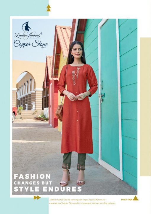 Ladies Flavour Copper Stone Vol 2 Kurti with Pant Wholesale Catalog 6 Pcs 9 510x725 - Ladies Flavour Copper Stone Vol 2 Kurti with Pant Wholesale Catalog 6 Pcs