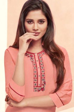 Lt Fabrics Weaves Kurti Wholesale Catalog 6 Pcs