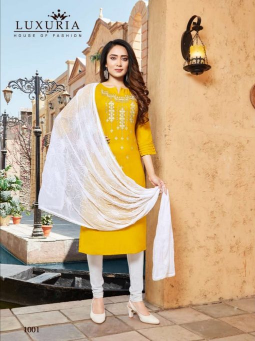 Luxuria Ruhani Vol 2 Kurti with Dupatta Wholesale Catalog 5 Pcs 1 510x681 - Luxuria Ruhani Vol 2 Kurti with Dupatta Wholesale Catalog 5 Pcs