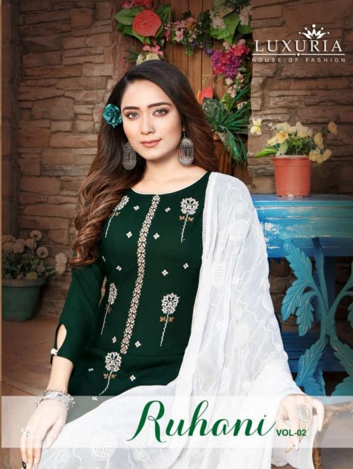 Luxuria Ruhani Vol 2 Kurti with Dupatta Wholesale Catalog 5 Pcs 10 510x677 - Luxuria Ruhani Vol 2 Kurti with Dupatta Wholesale Catalog 5 Pcs