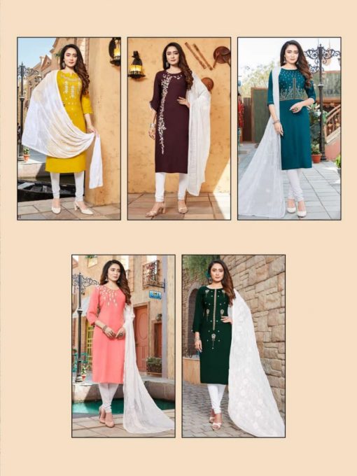 Luxuria Ruhani Vol 2 Kurti with Dupatta Wholesale Catalog 5 Pcs 11 510x680 - Luxuria Ruhani Vol 2 Kurti with Dupatta Wholesale Catalog 5 Pcs