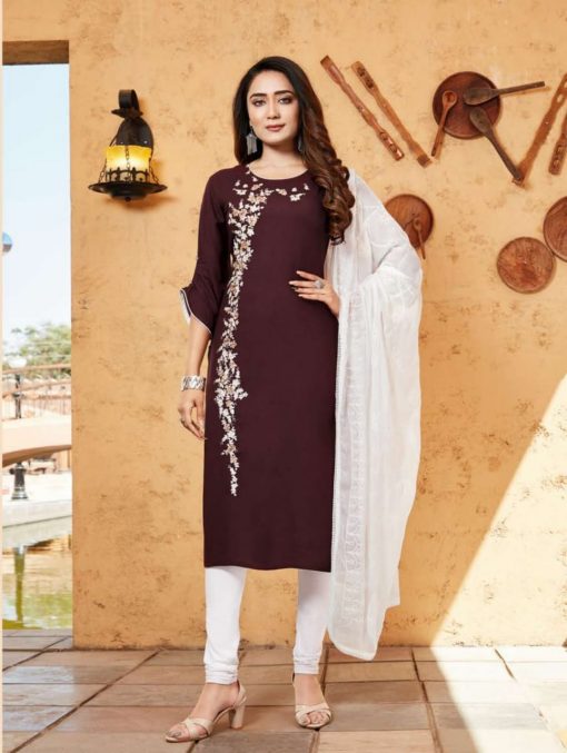 Luxuria Ruhani Vol 2 Kurti with Dupatta Wholesale Catalog 5 Pcs 2 510x677 - Luxuria Ruhani Vol 2 Kurti with Dupatta Wholesale Catalog 5 Pcs