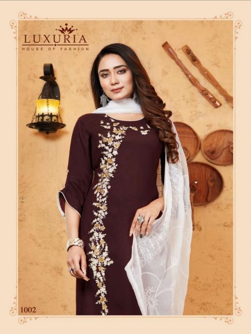 Luxuria Ruhani Vol 2 Kurti with Dupatta Wholesale Catalog 5 Pcs 6 510x680 - Luxuria Ruhani Vol 2 Kurti with Dupatta Wholesale Catalog 5 Pcs