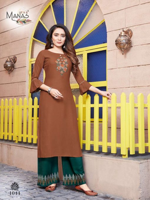 Manas Anishka Vol 6 Kurti with Palazzo Wholesale Catalog 6 Pcs 10 510x680 - Manas Anishka Vol 6 Kurti with Palazzo Wholesale Catalog 6 Pcs