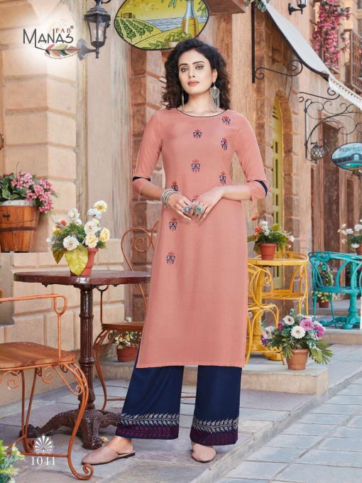 Manas Anishka Vol 6 Kurti with Palazzo Wholesale Catalog 6 Pcs 6 510x680 - Manas Anishka Vol 6 Kurti with Palazzo Wholesale Catalog 6 Pcs