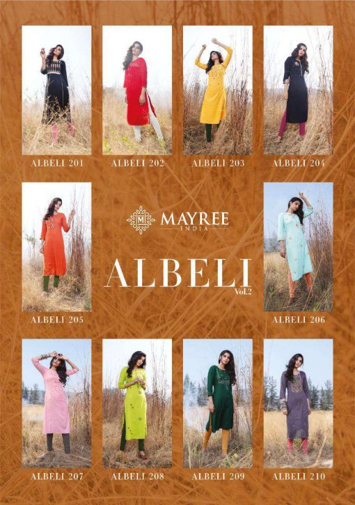 Mayree India Albeli Vol 2 Kurti Wholesale Catalog 10 Pcs 12 510x725 - Mayree India Albeli Vol 2 Kurti Wholesale Catalog 10 Pcs