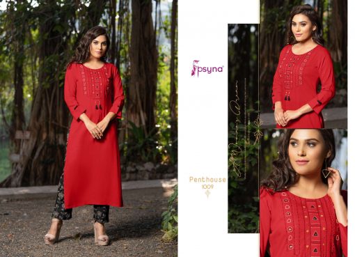 Psyna Pent House Kurti with Pant Wholesale Catalog 10 Pcs 11 510x369 - Psyna Pent House Kurti with Pant Wholesale Catalog 10 Pcs