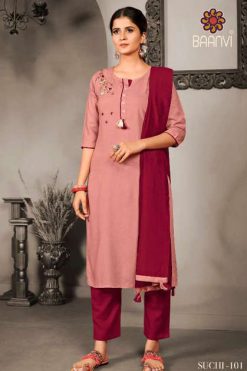 R Studio Suchi vol 1 by Baanvi Kurti with Dupatta Bottom Wholesale Catalog 8 Pcs