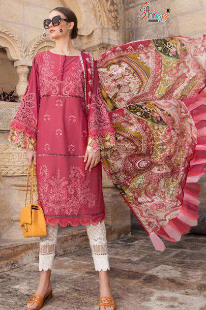Shree Fabs Maria B Lawn Remix Salwar Suit Wholesale Catalog 6 Pcs