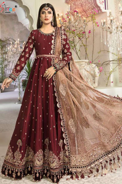 Shree Fabs Mbroidered Mariya B Vol 14 Salwar Suit Wholesale Catalog 5 Pcs